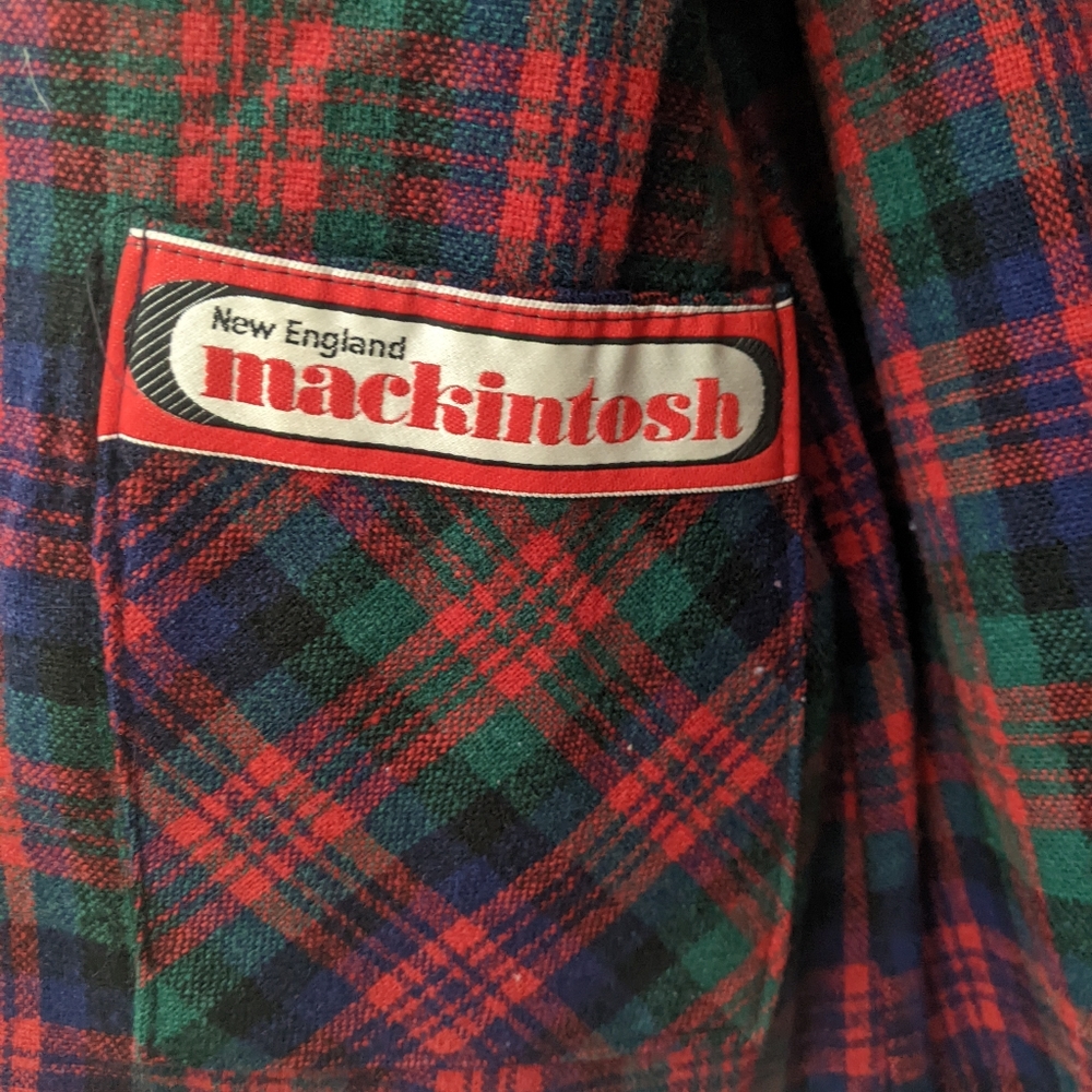 Mackintosh Red Wool Jacket Plaid Lining - Picture 5 of 11